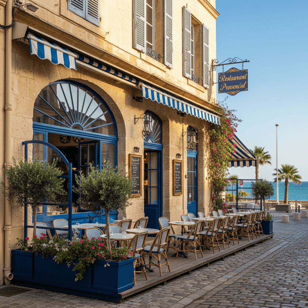 Restaurant 60m² à Marseille : terrasse - licence IV
