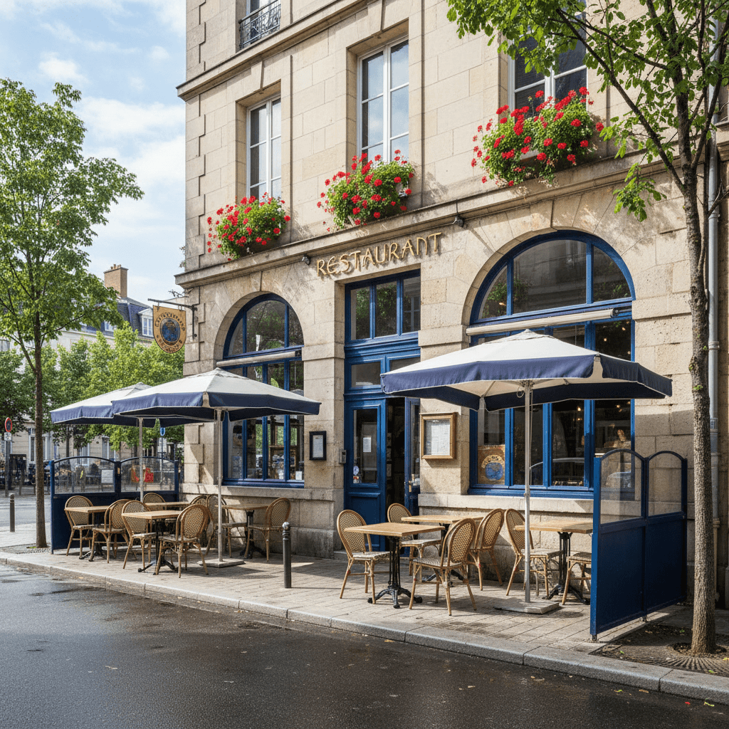 Restaurant 130m² à Nantes : terrasse - licence IV