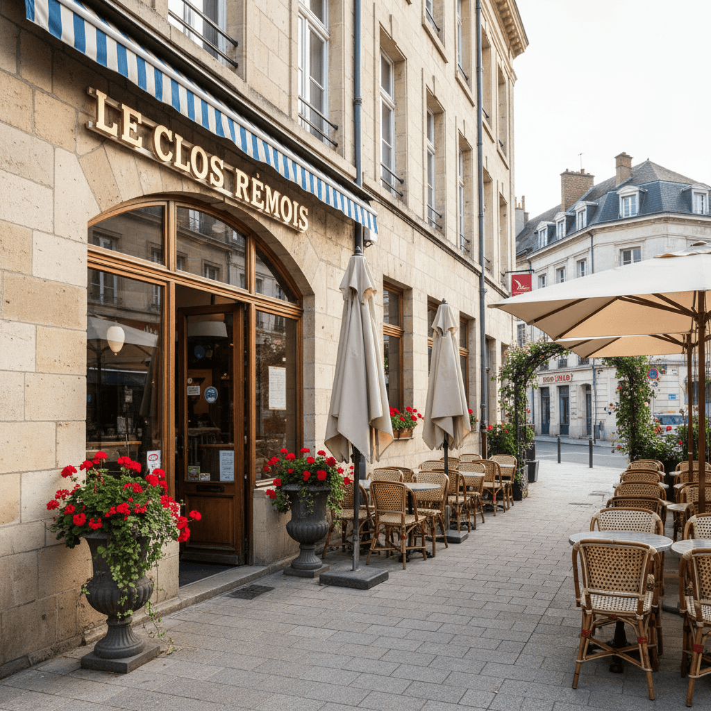 Bar-brasserie 450m² à Reims : terrasse - licence IV