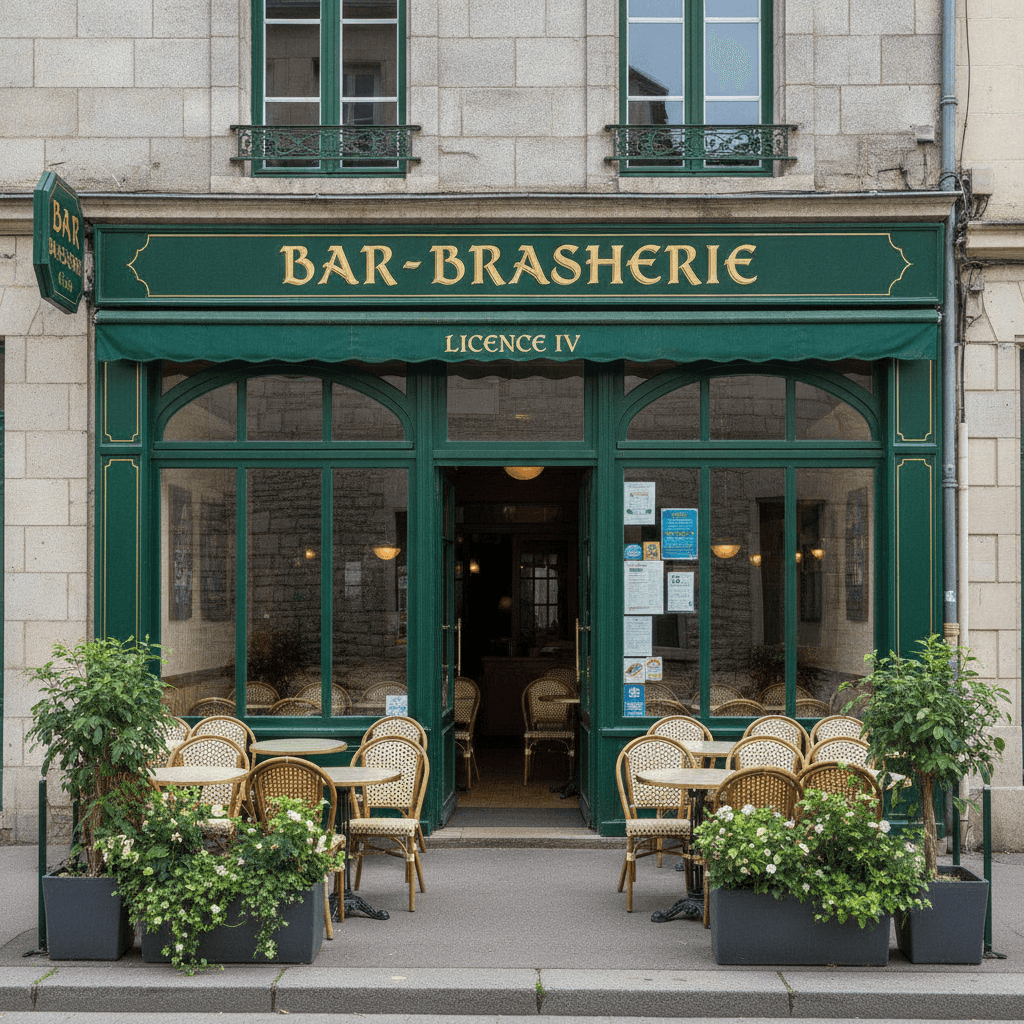 Bar-brasserie à Angers : terrasse - licence IV