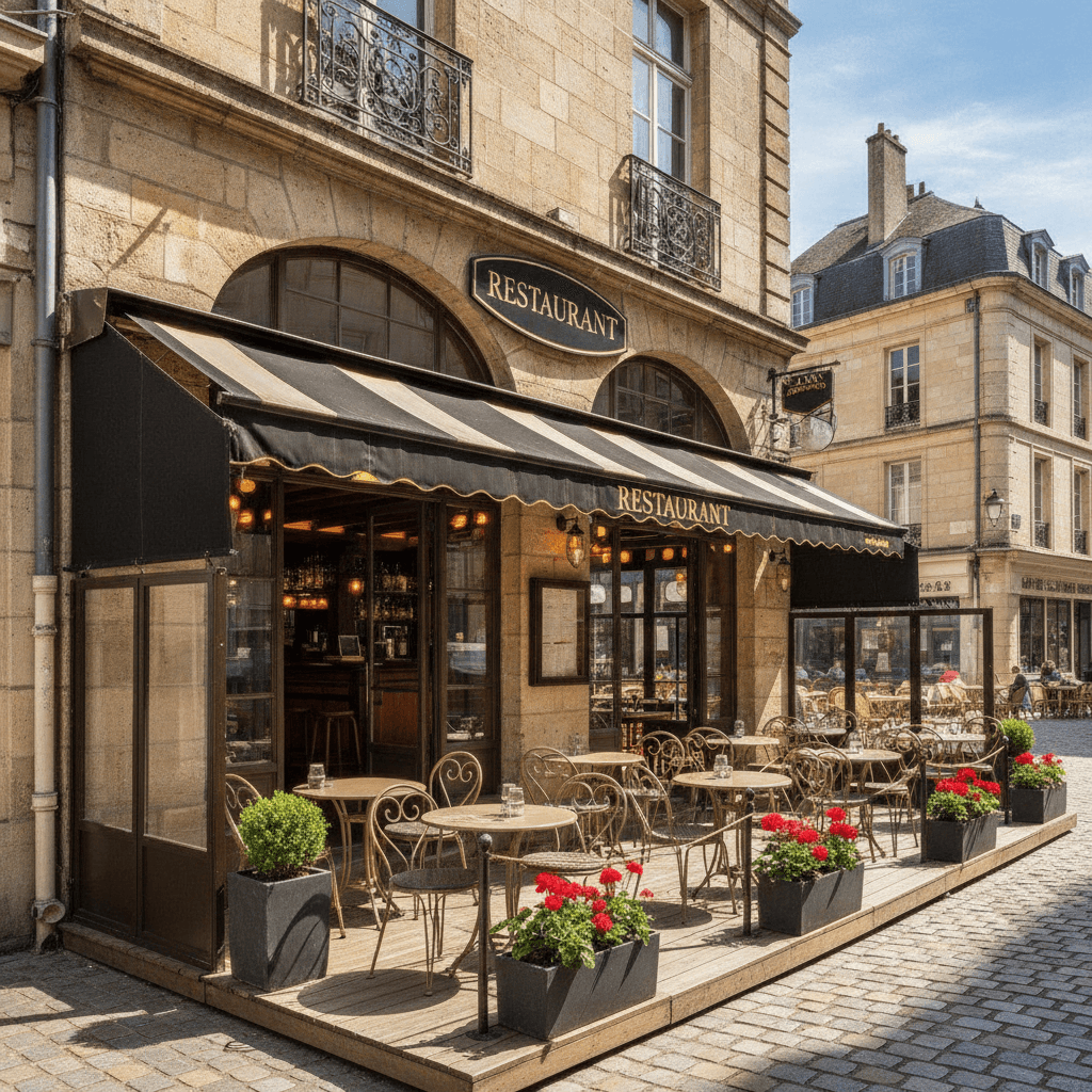 Restaurant 100m² à Rouen : terrasse - licence IV