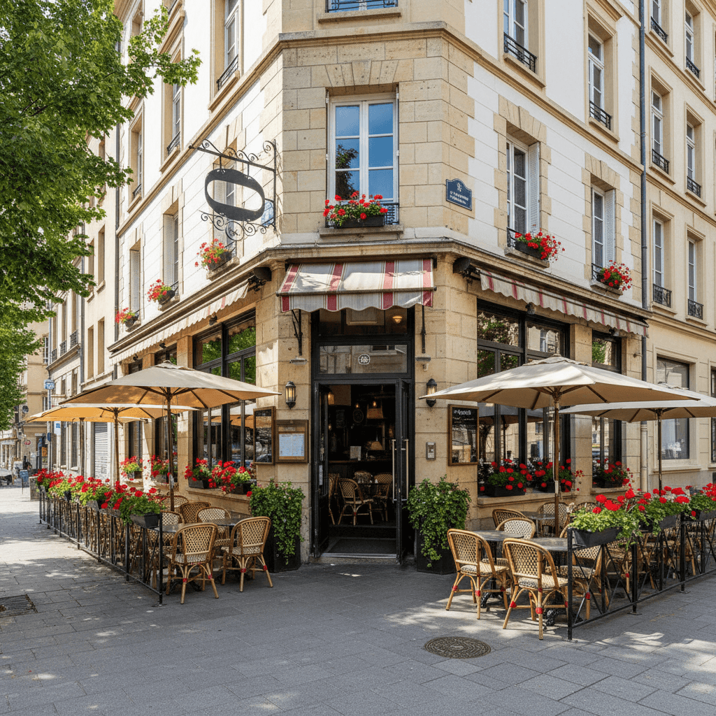 Restaurant 70m² à Lyon : terrasse - extraction