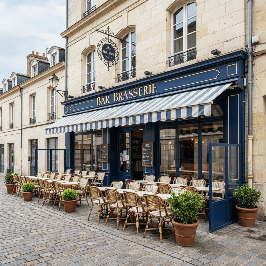 Bar-brasserie 117m² à Nantes : terrasse - licence IV