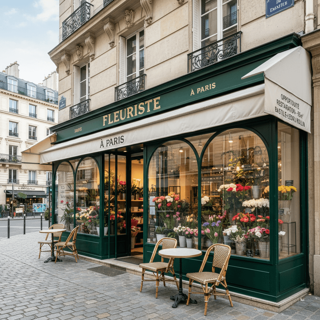 Fleuriste à Paris - Opportunité Restauration