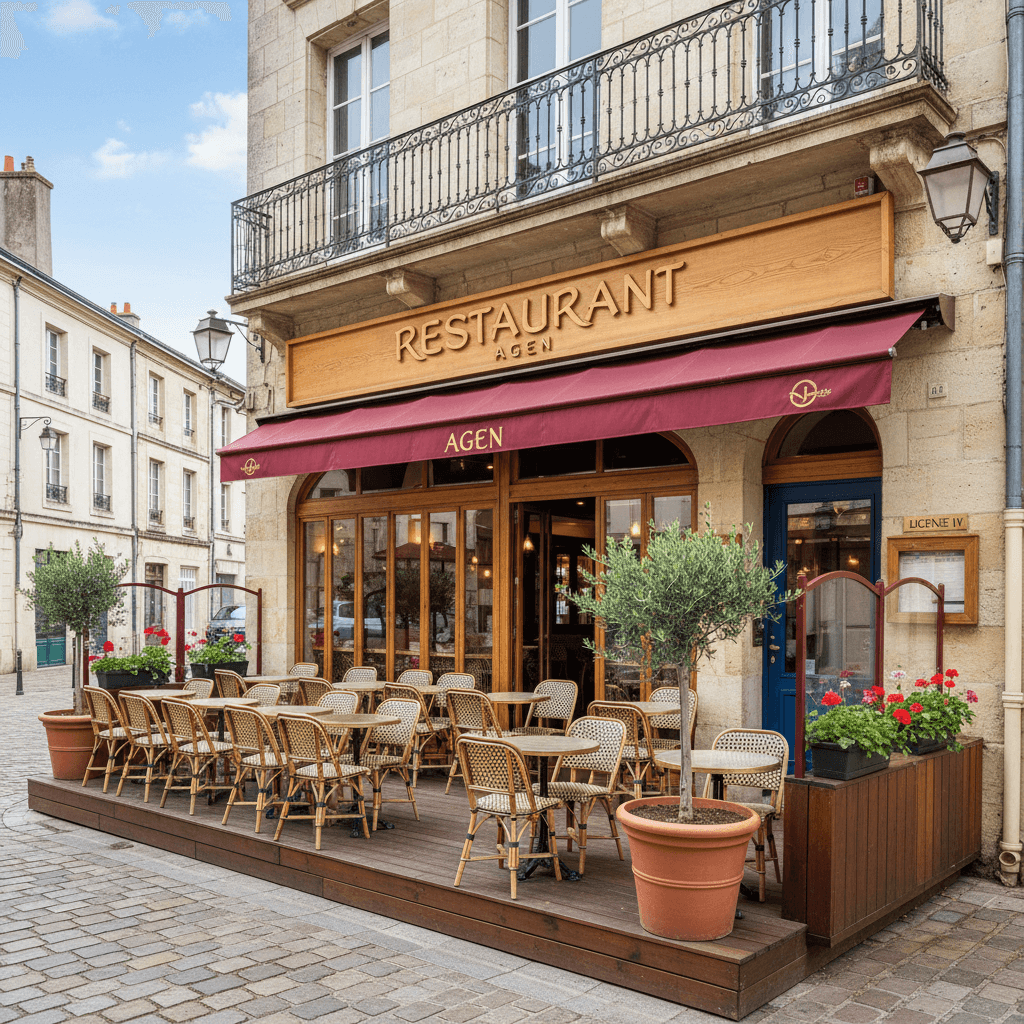 Restaurant à Agen : terrasse - licence IV