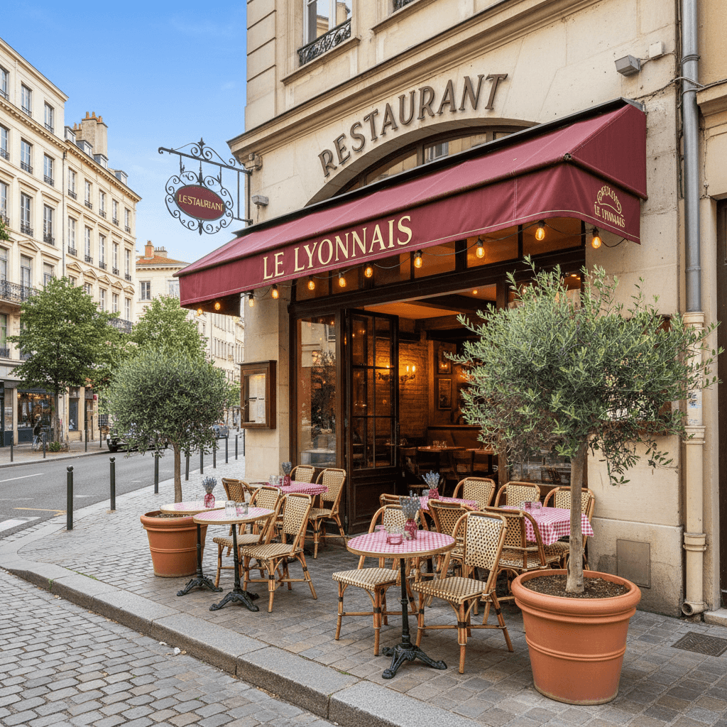 Restaurant à Lyon : terrasse