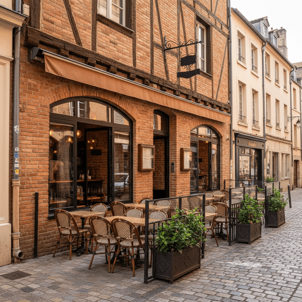 Restaurant à Toulouse : terrasse - extraction