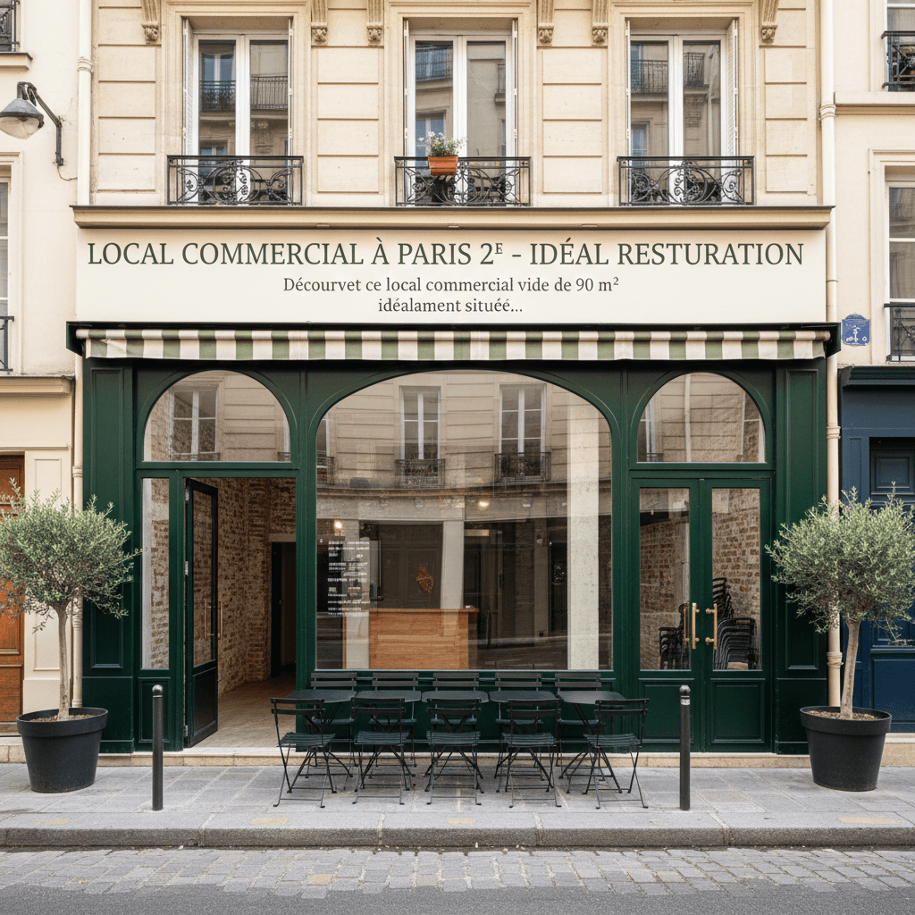 Local Commercial à Paris 2e - Idéal Restauration
