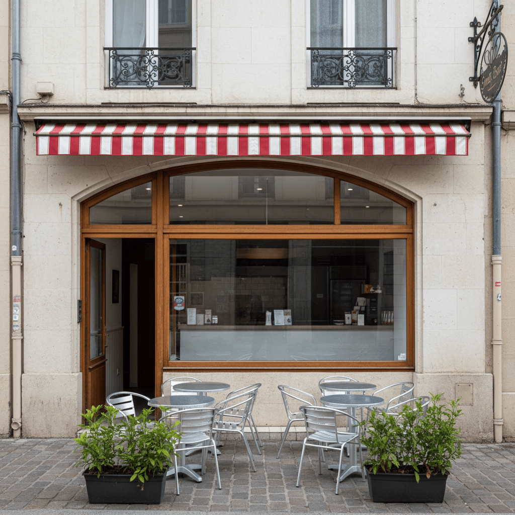 Snack 78m² à Clermont-Ferrand : terrasse