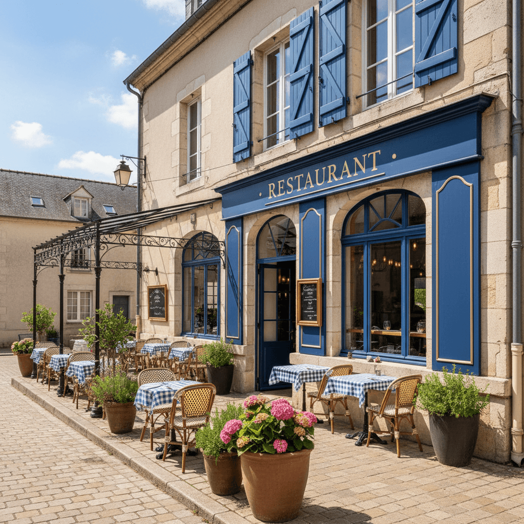 Restaurant à Mauges-Sur-Loire : terrasse - licence IV