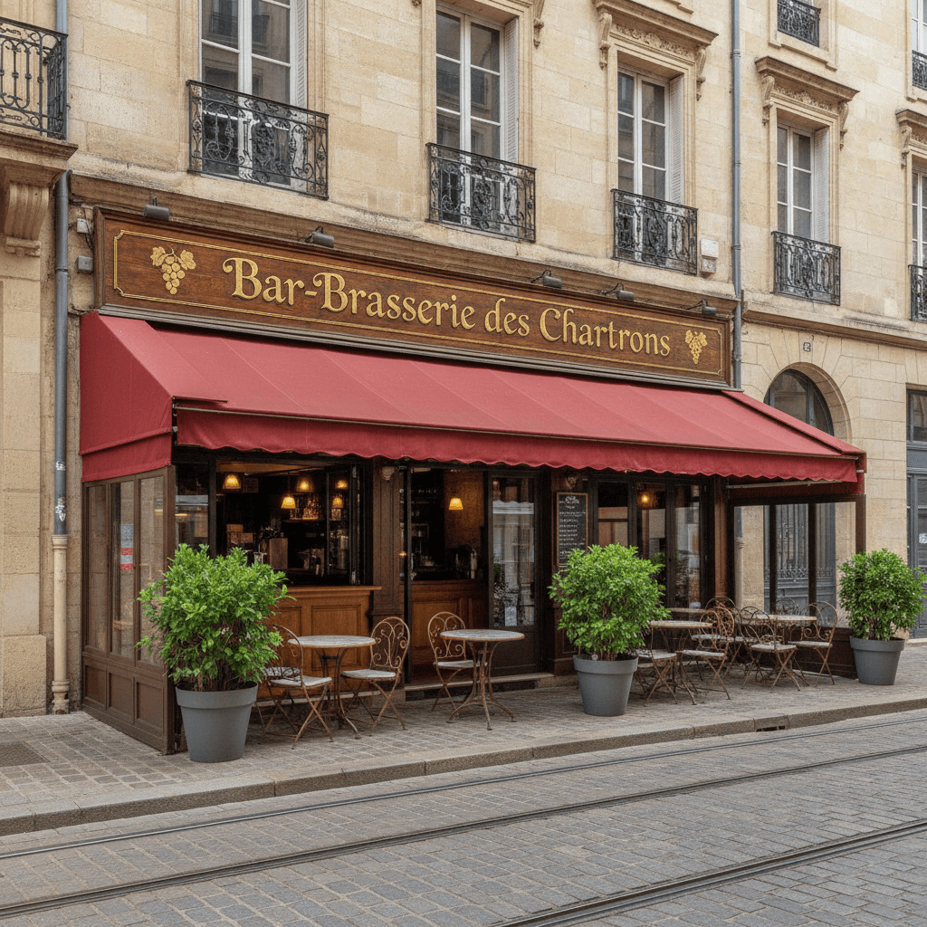 Bar-brasserie 244m² à Bordeaux : terrasse - licence IV