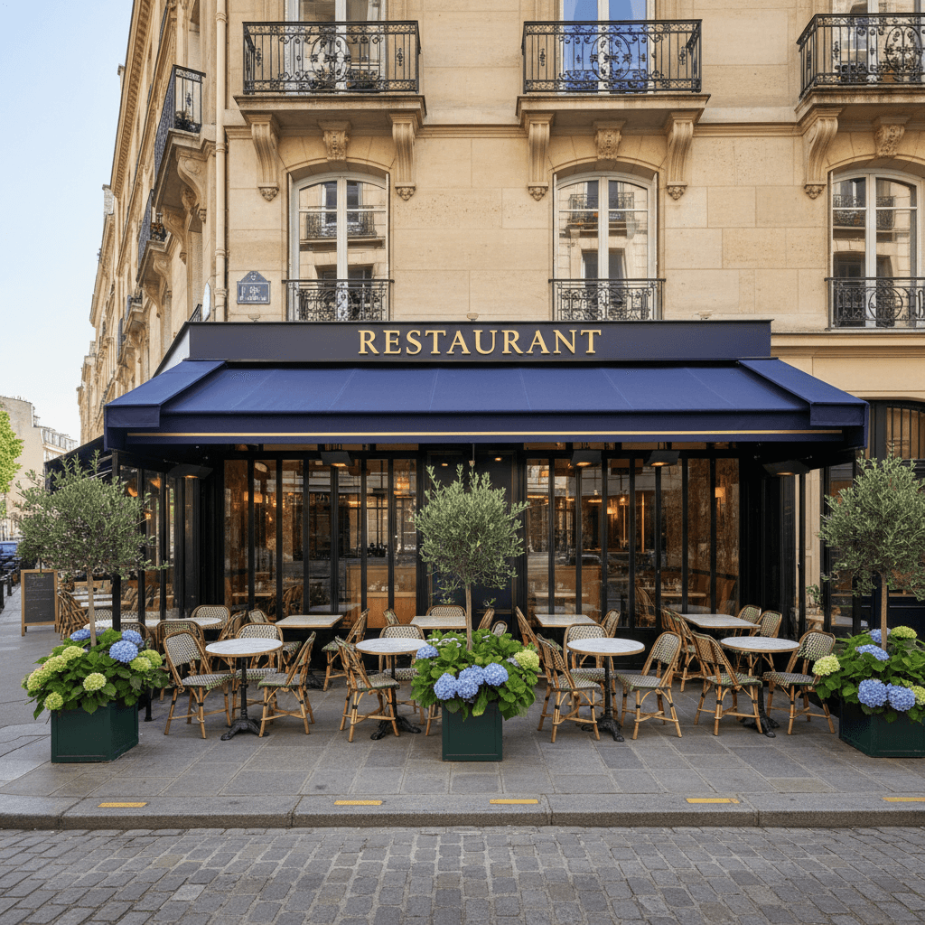 Restaurant rénové avec terrasse à Paris