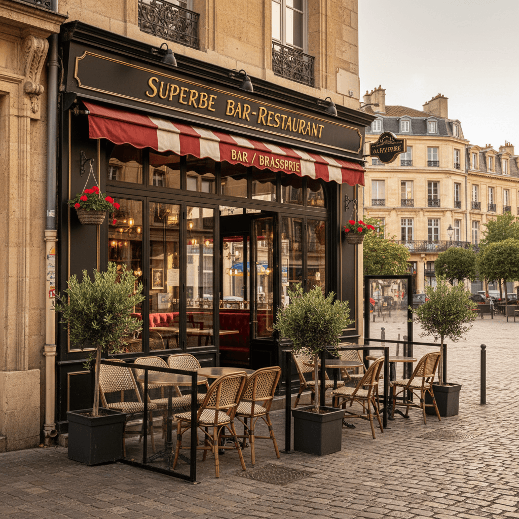 Bar-brasserie 115m² à Bordeaux : licence IV - extraction