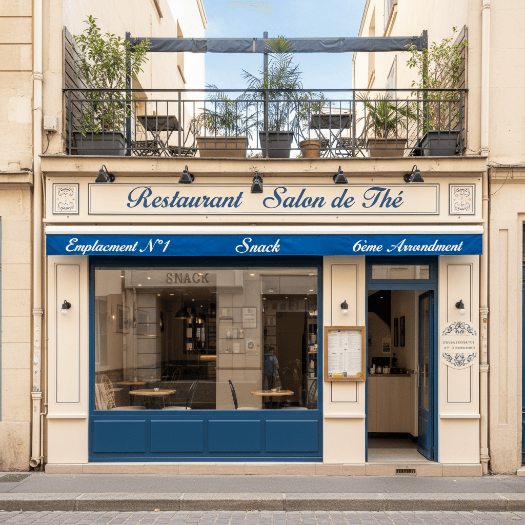 Snack 169m² à Marseille : terrasse - climatisation