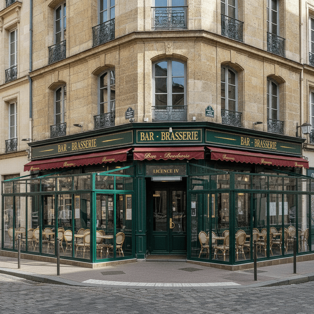 Bar-brasserie à Bordeaux : terrasse - licence IV