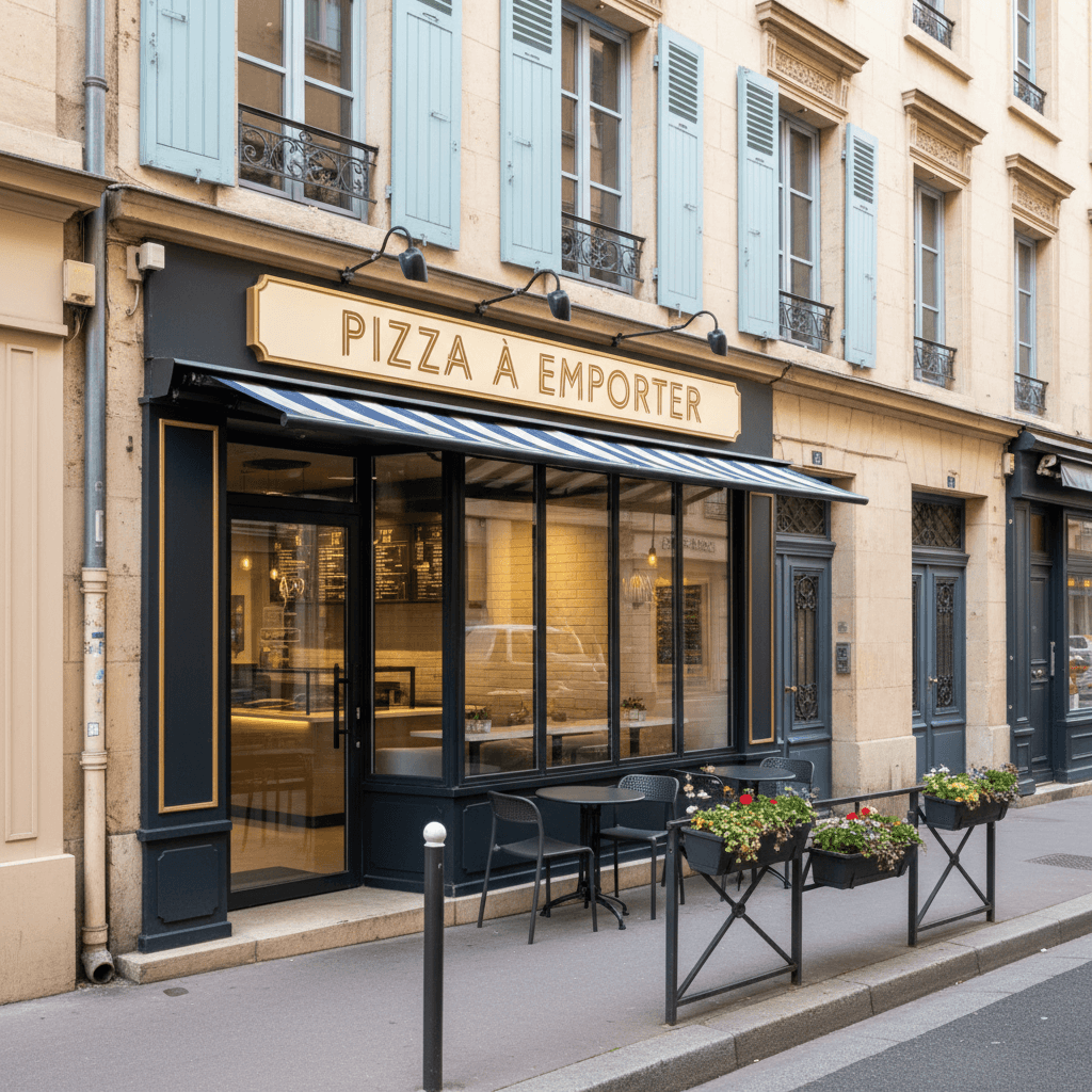 Fast-food 72m² à Lyon : terrasse - licence IV