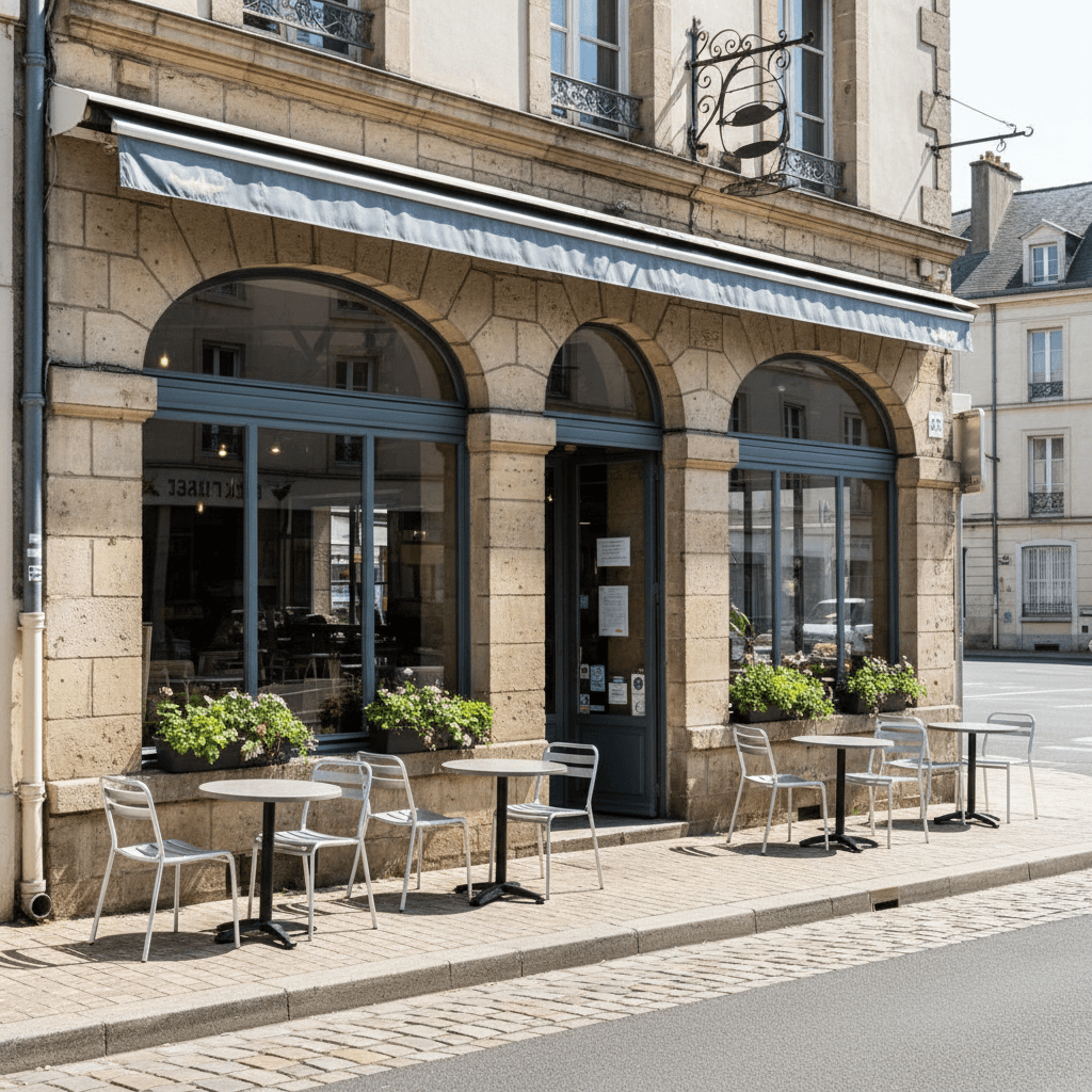 Bar-brasserie 300m² à Nantes : terrasse - licence IV