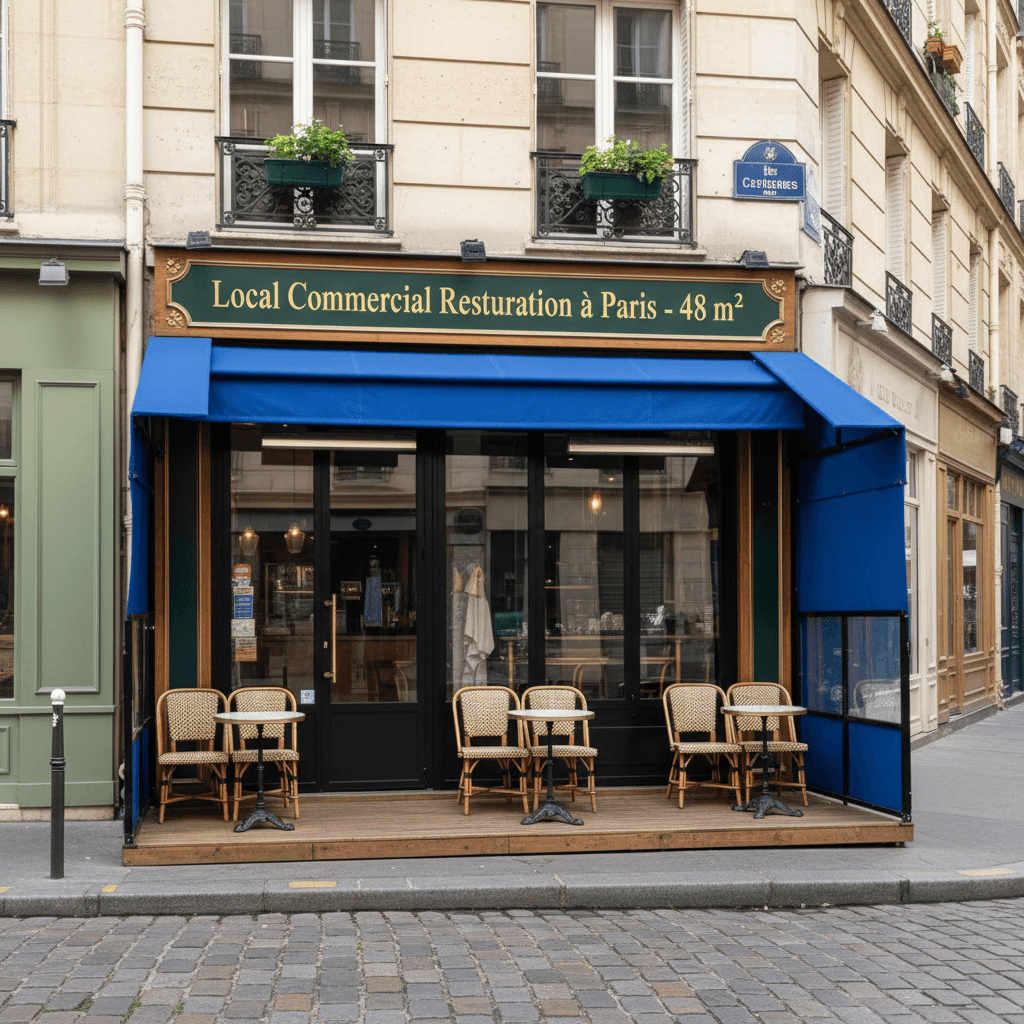 Local Commercial Restauration à Paris - 48 m²