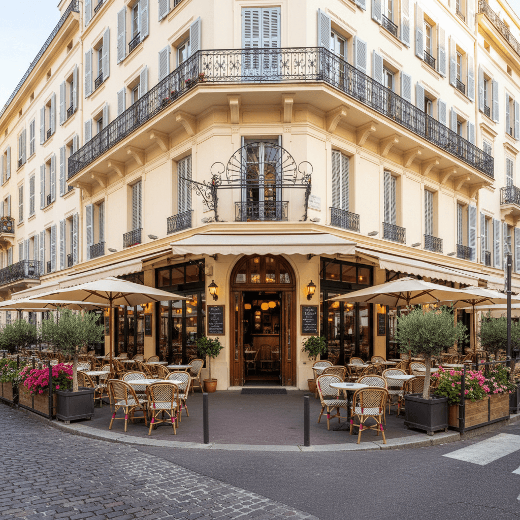 Bar-brasserie 245m² à Nice : terrasse - licence IV