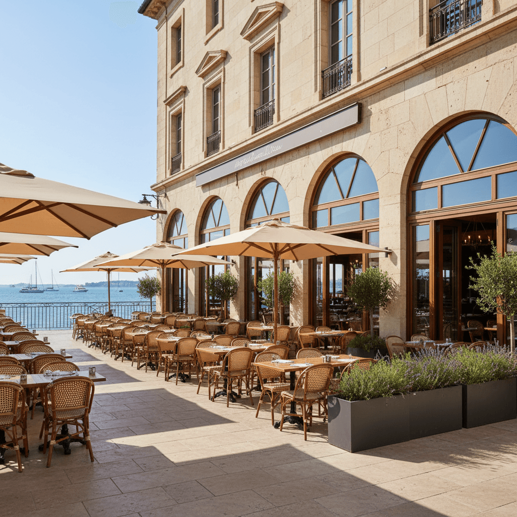 Restaurant à Toulon : terrasse - licence IV