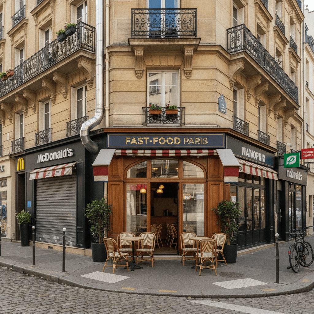 Fast-food 8 couverts à Paris : extraction