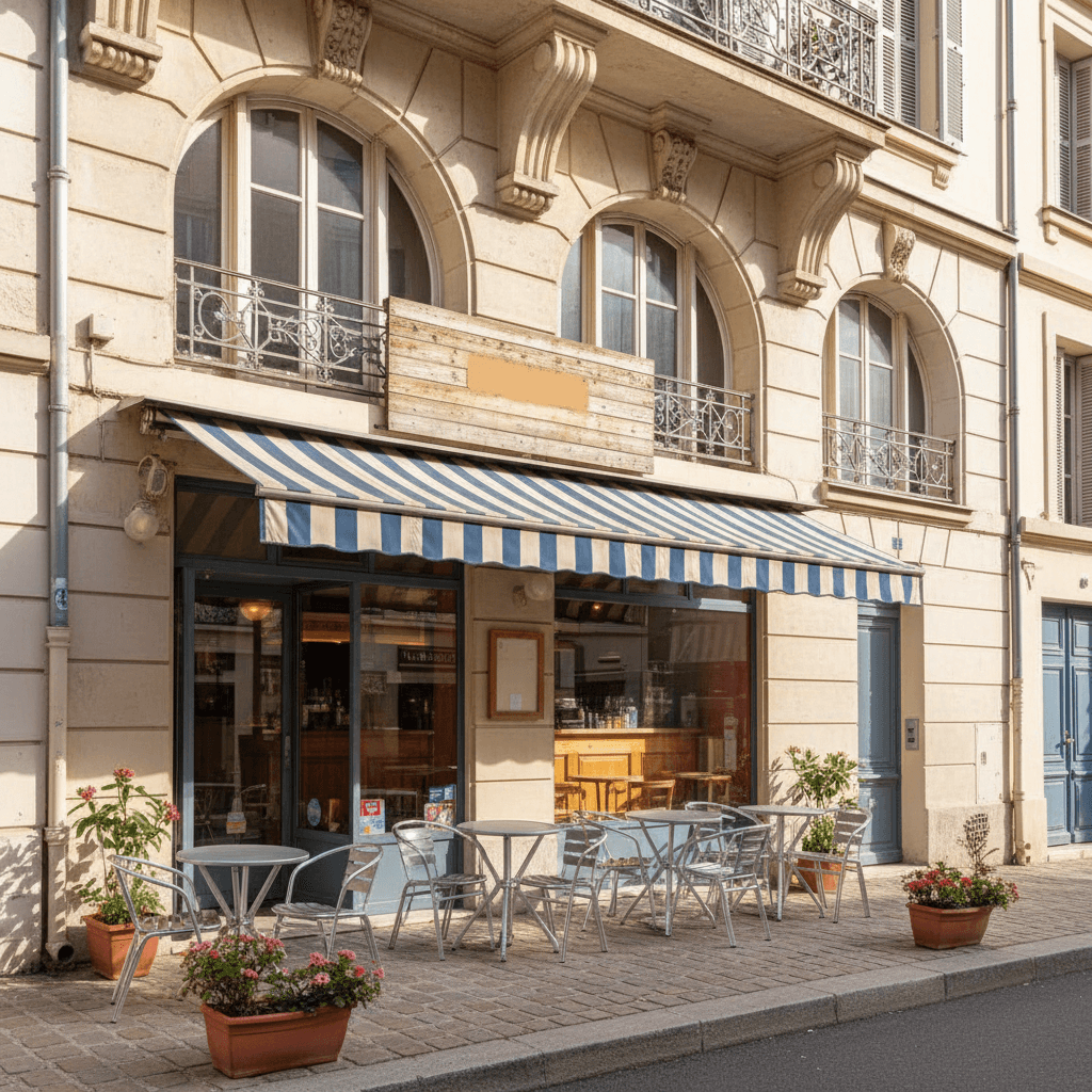 Snack 37m² à Nice : terrasse - cave/réserve