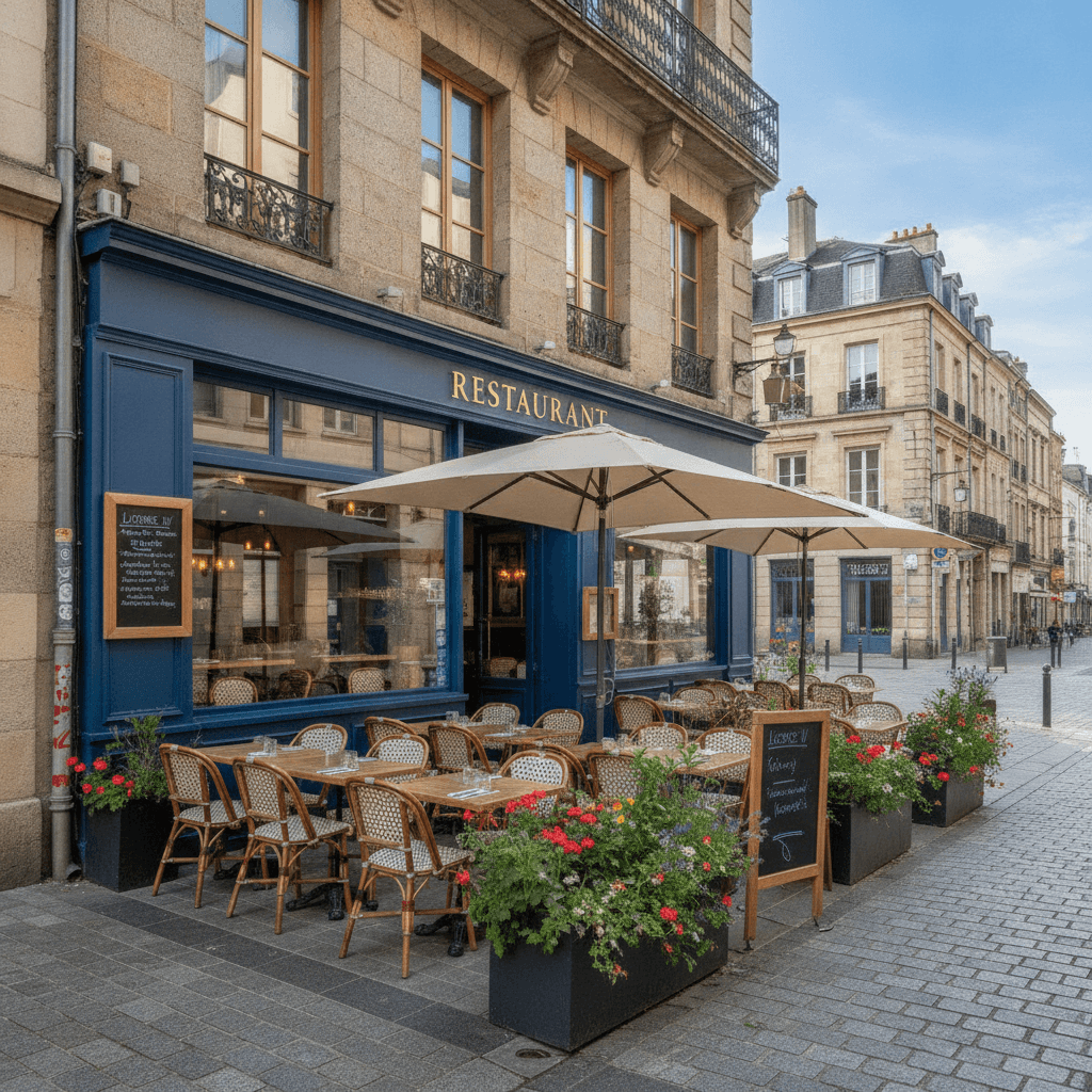 Restaurant 97m² à Nantes : terrasse - licence IV