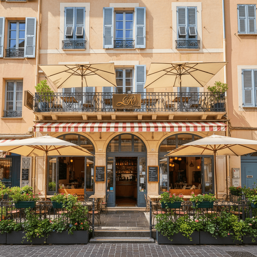 Bar-brasserie 240m² à Nice : terrasse - licence IV