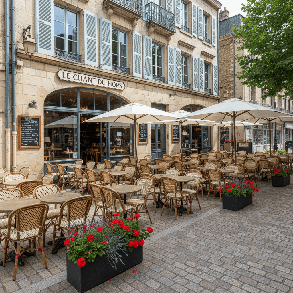 Bar-brasserie 200m² à Nantes : terrasse - licence IV