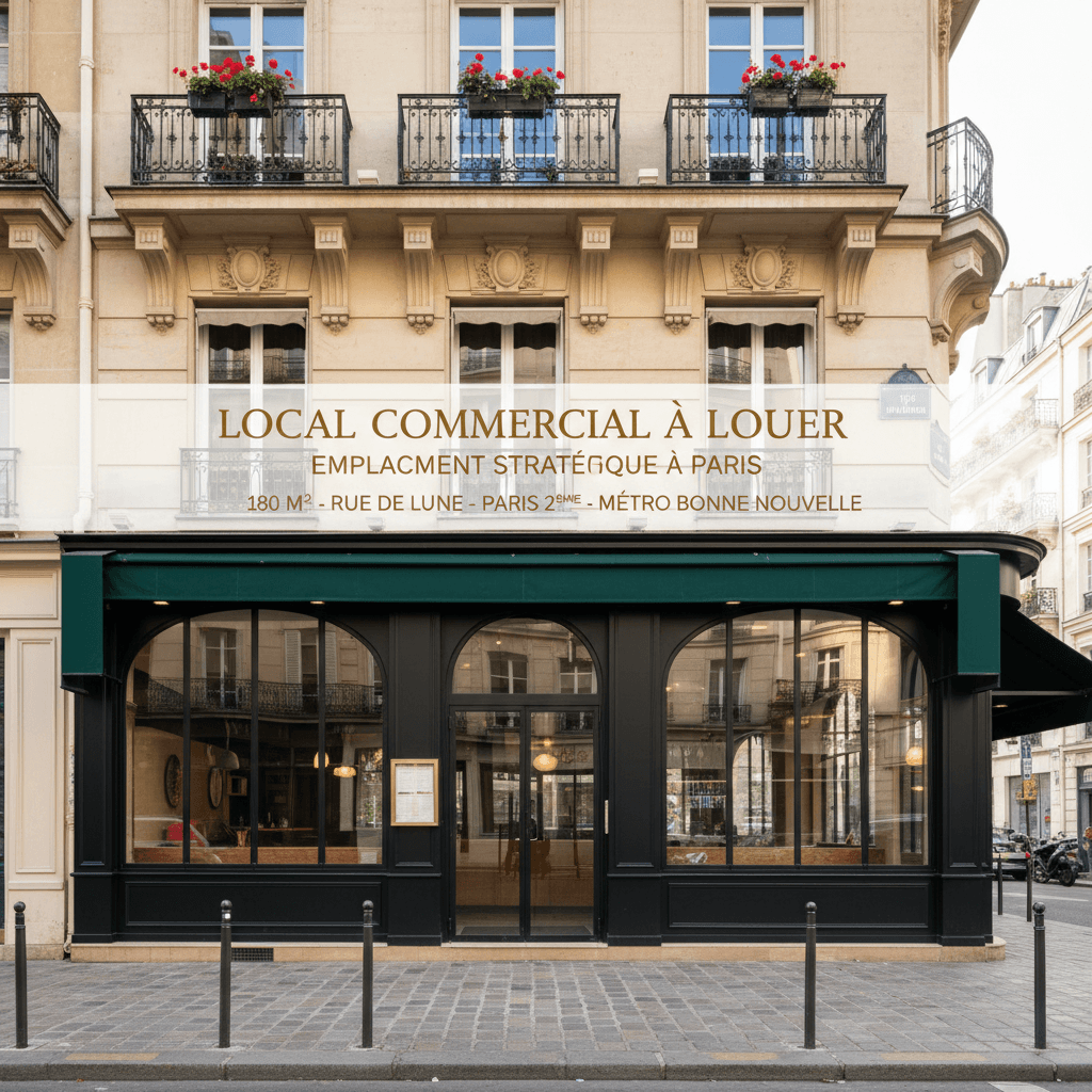 Local Commercial à Louer : Emplacement Stratégique à Paris