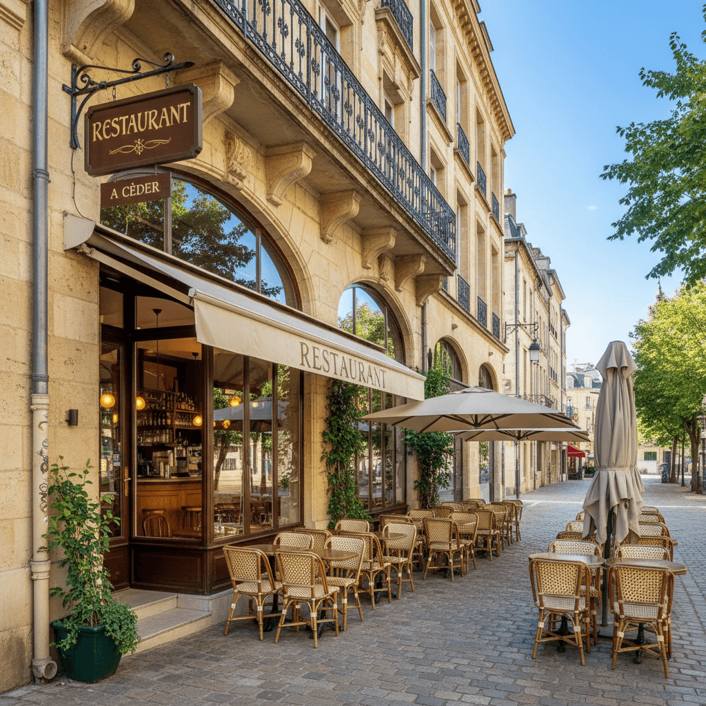 Restaurant à Bordeaux : terrasse - licence IV
