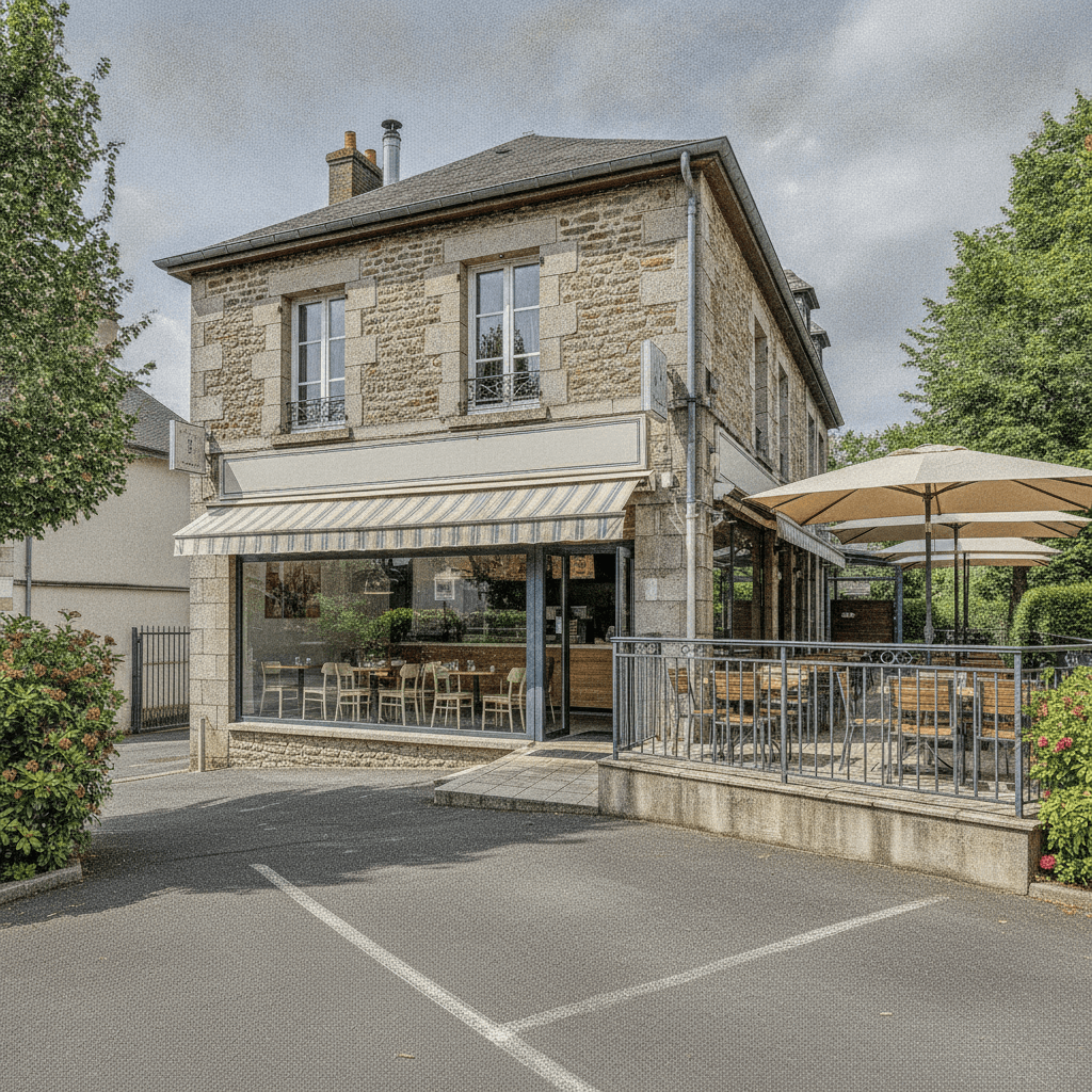 Fast-food 150m² à Nantes : terrasse - extraction