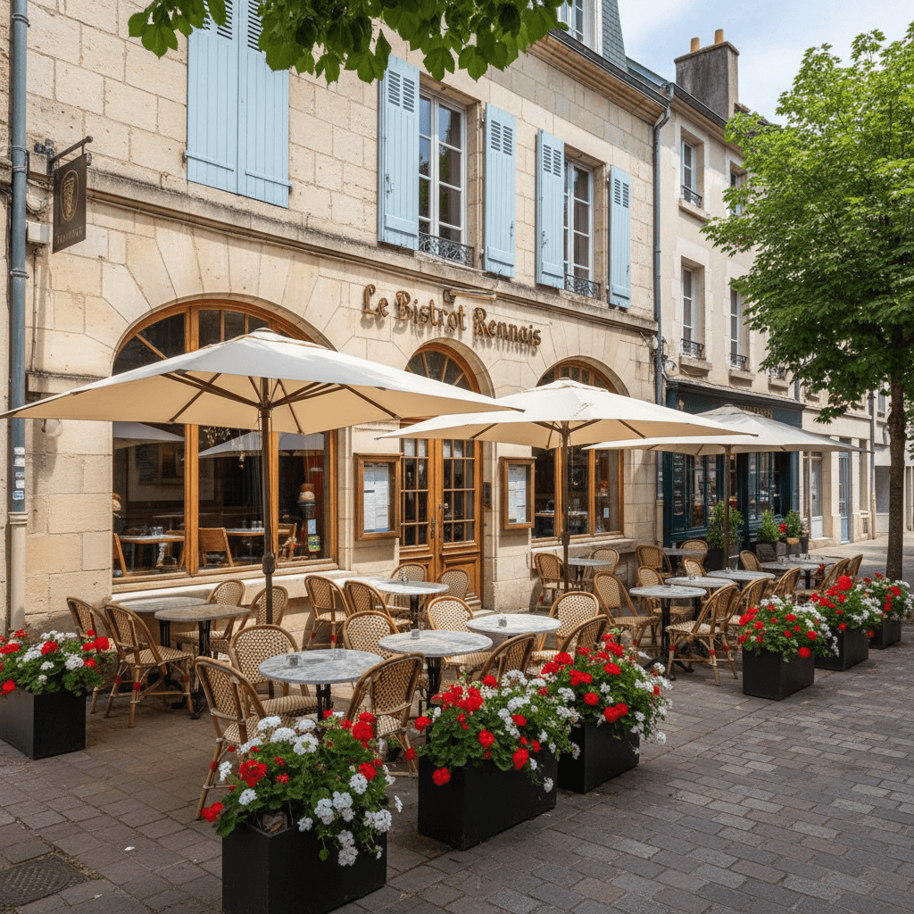 Restaurant 360m² à Rennes : terrasse - licence IV