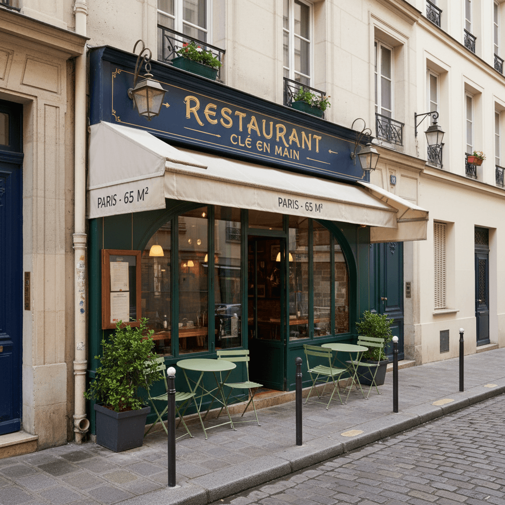 Restaurant clé en main à Paris - 65 m²