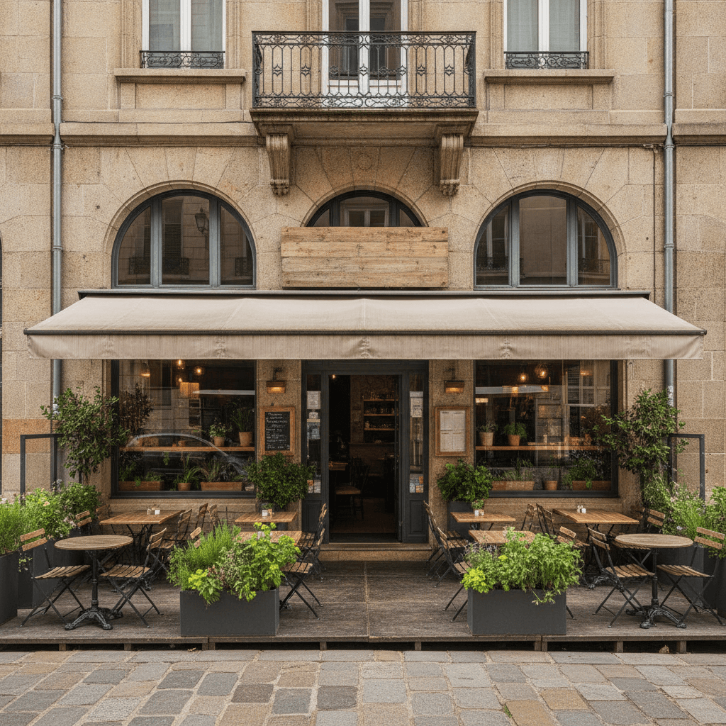 Restaurant 120m² à Grenoble : terrasse - licence IV