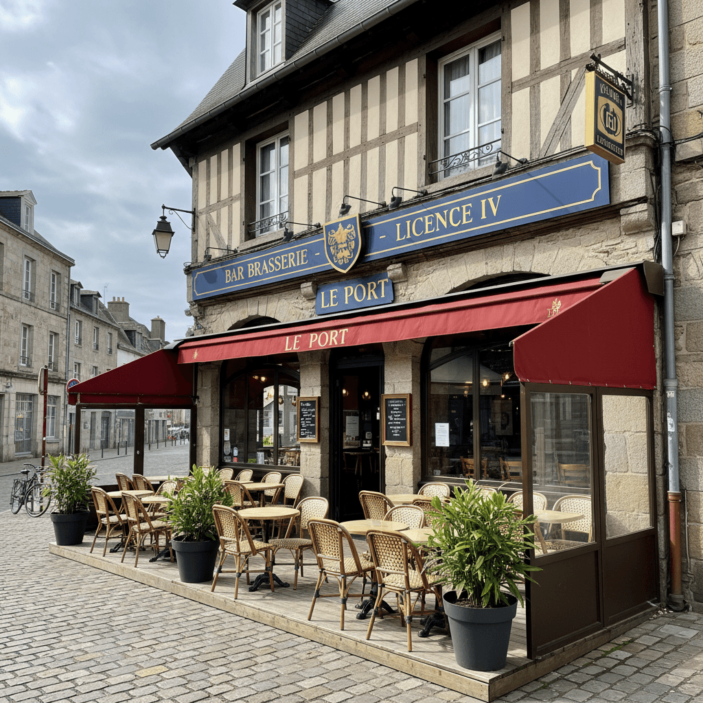 Bar-brasserie à Vannes : terrasse - licence IV