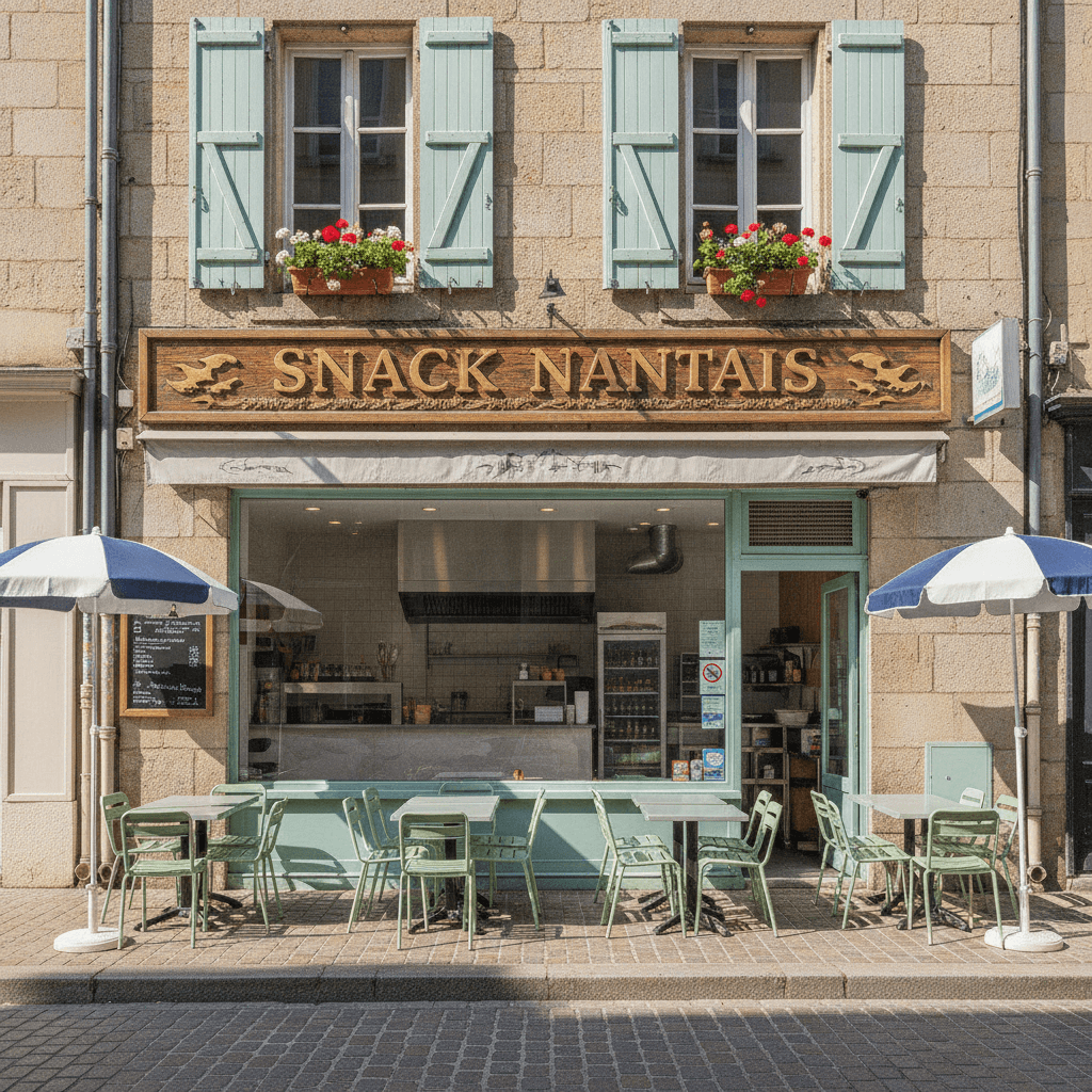 Snack à Nantes : terrasse - extraction