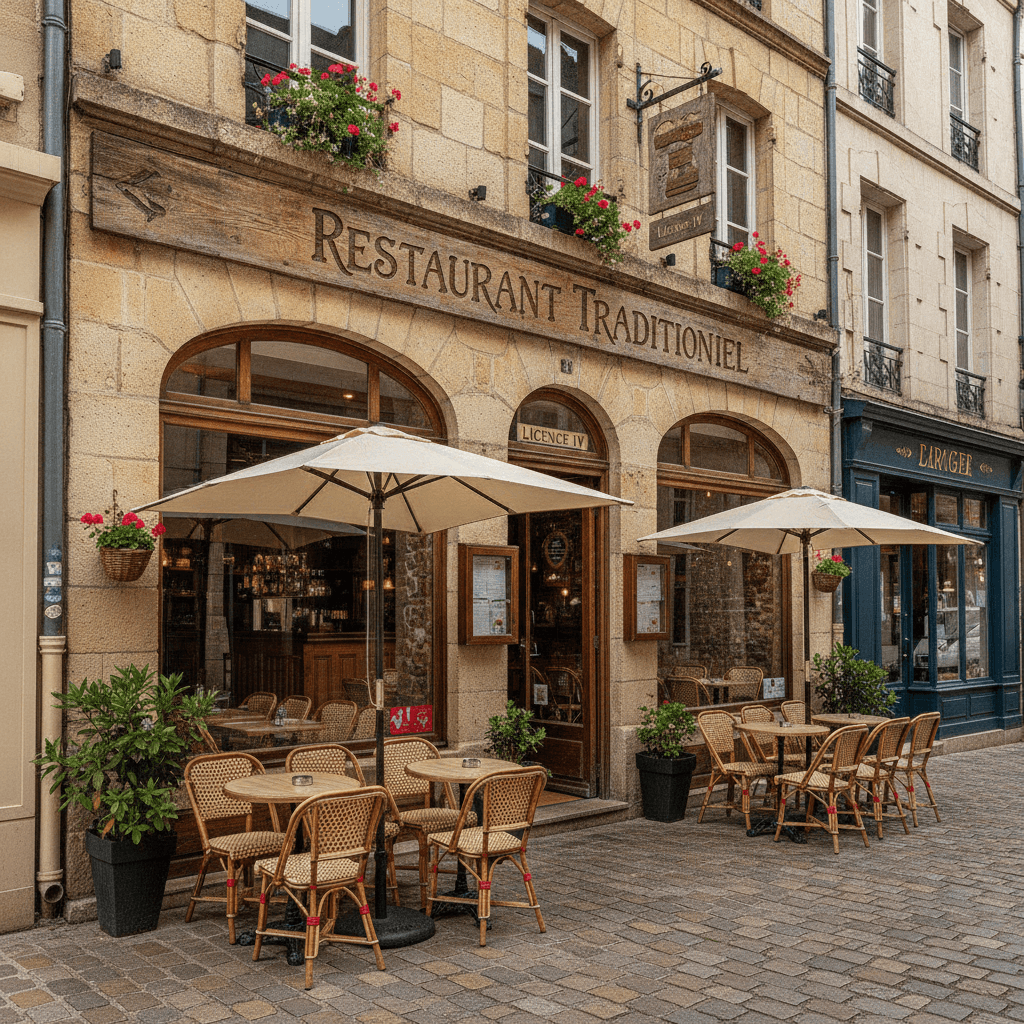 Restaurant 150m² à Angers : terrasse - licence IV
