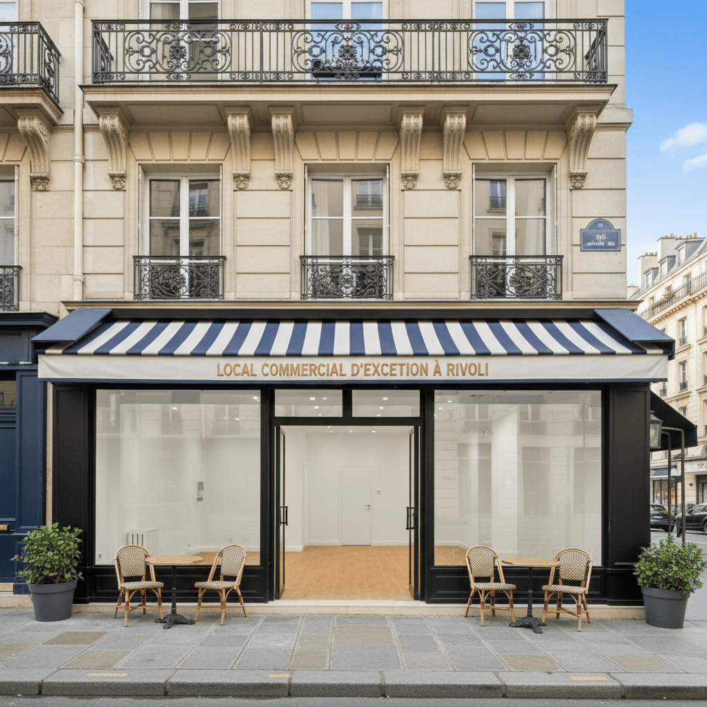 Local Commercial d'Exception à Rivoli, Paris