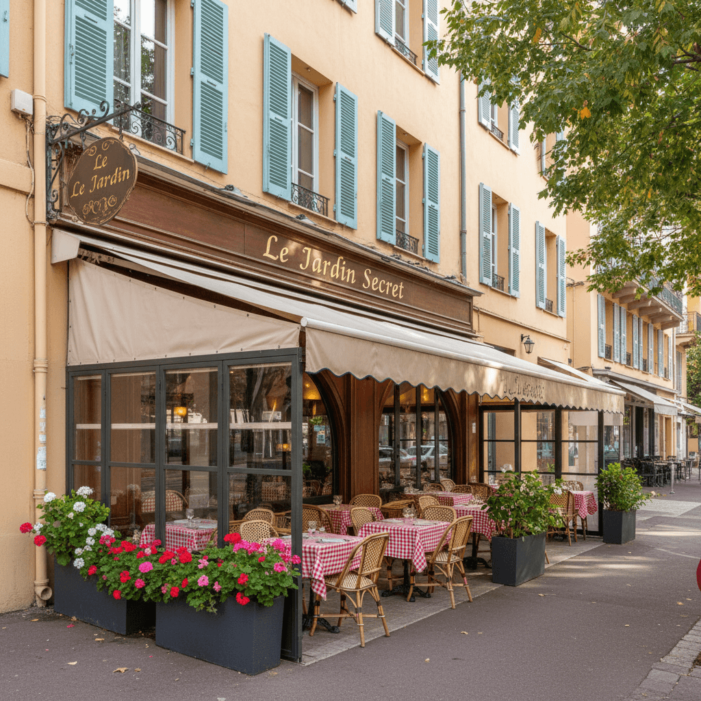 Restaurant 110m² à Nice : terrasse - extraction