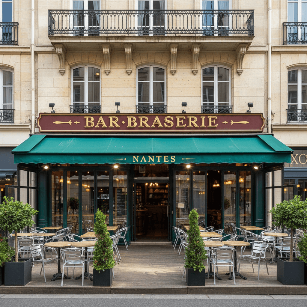 Bar-brasserie à Nantes : terrasse - licence IV