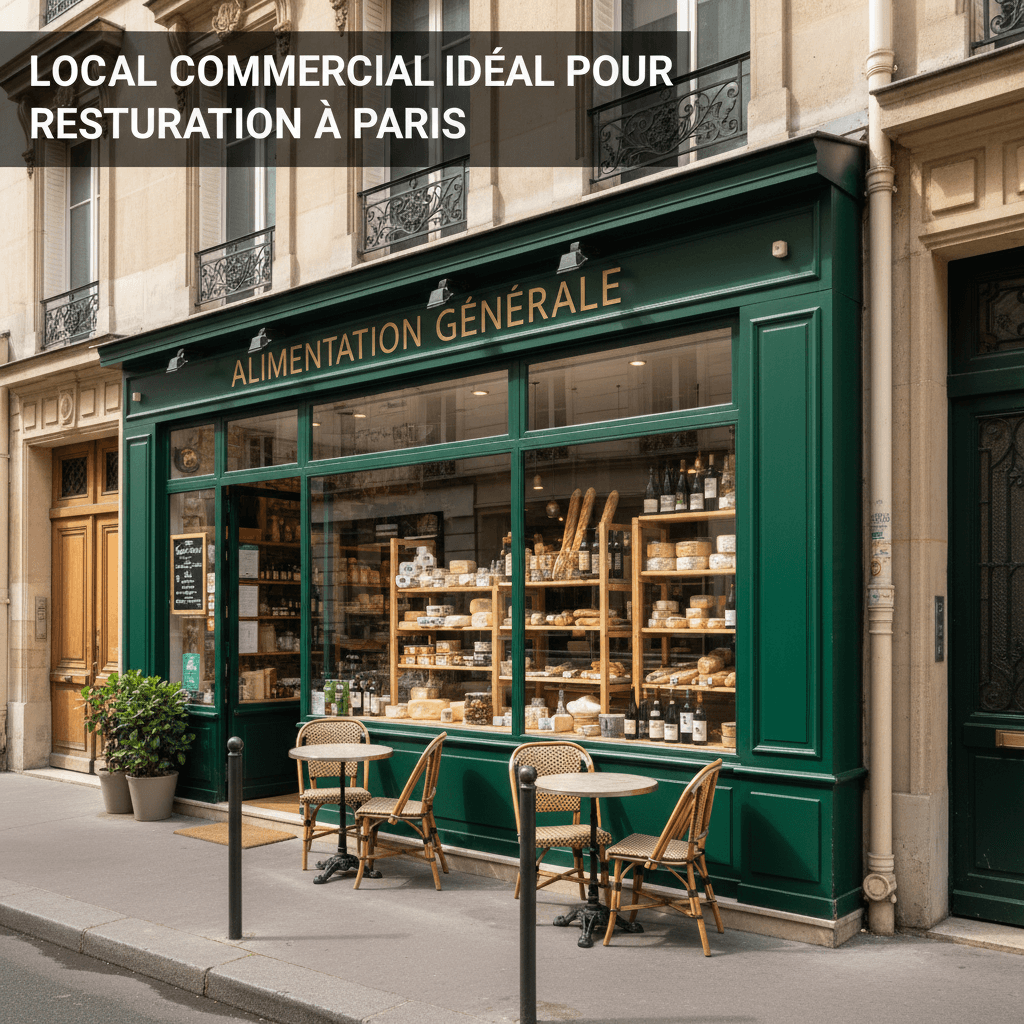 Local commercial idéal pour restauration à Paris