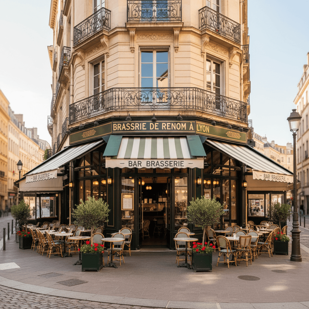 Bar-brasserie 290m² à Lyon : terrasse - licence IV