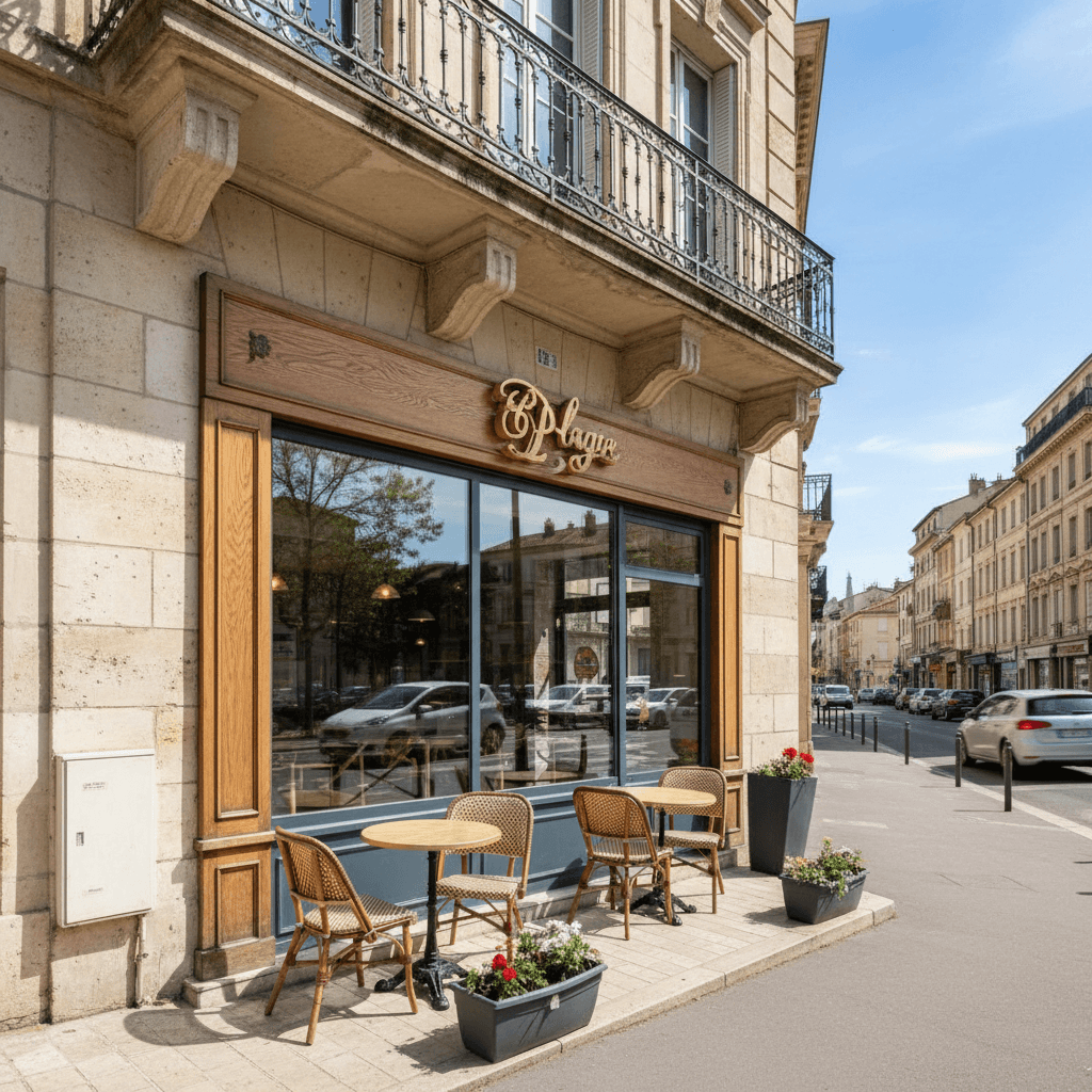 Fast-food 99m² à Montpellier : terrasse - licence IV