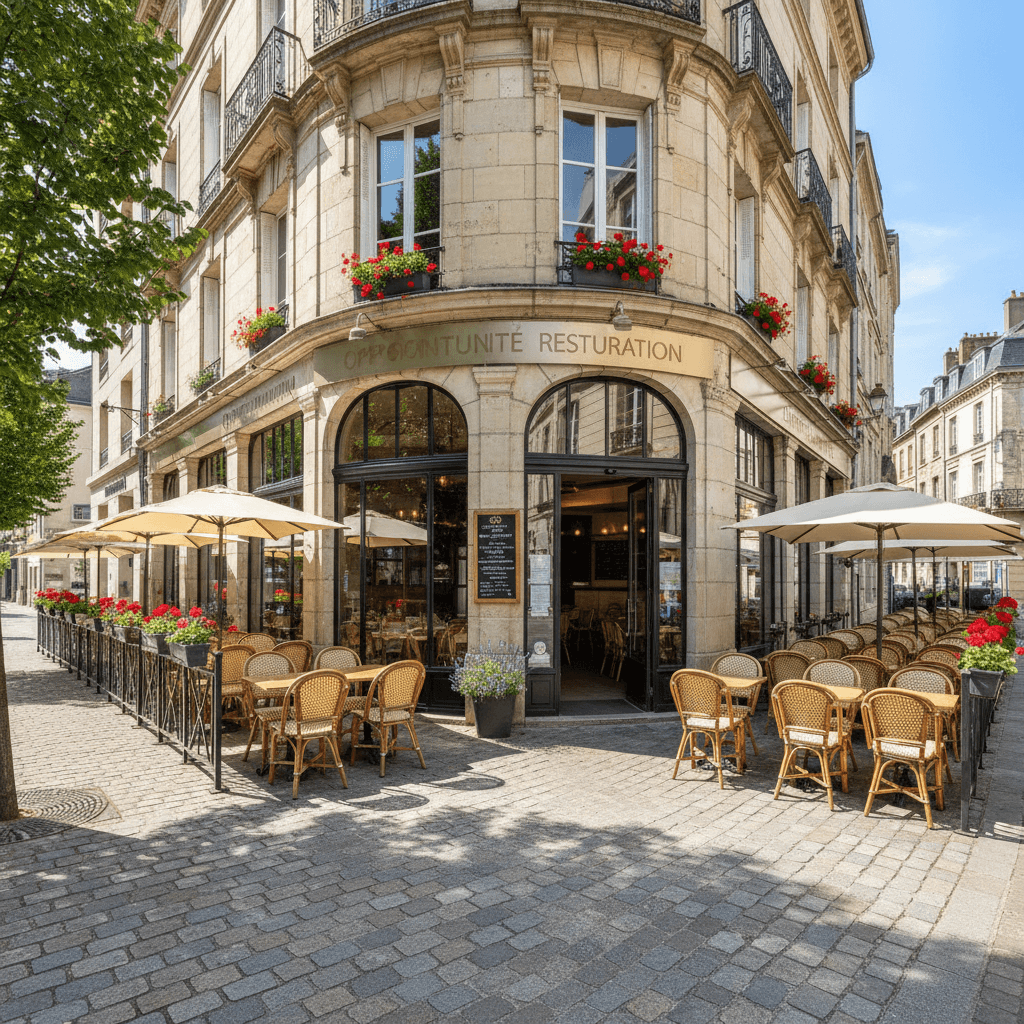 Restaurant 95m² à Nantes : terrasse - licence IV