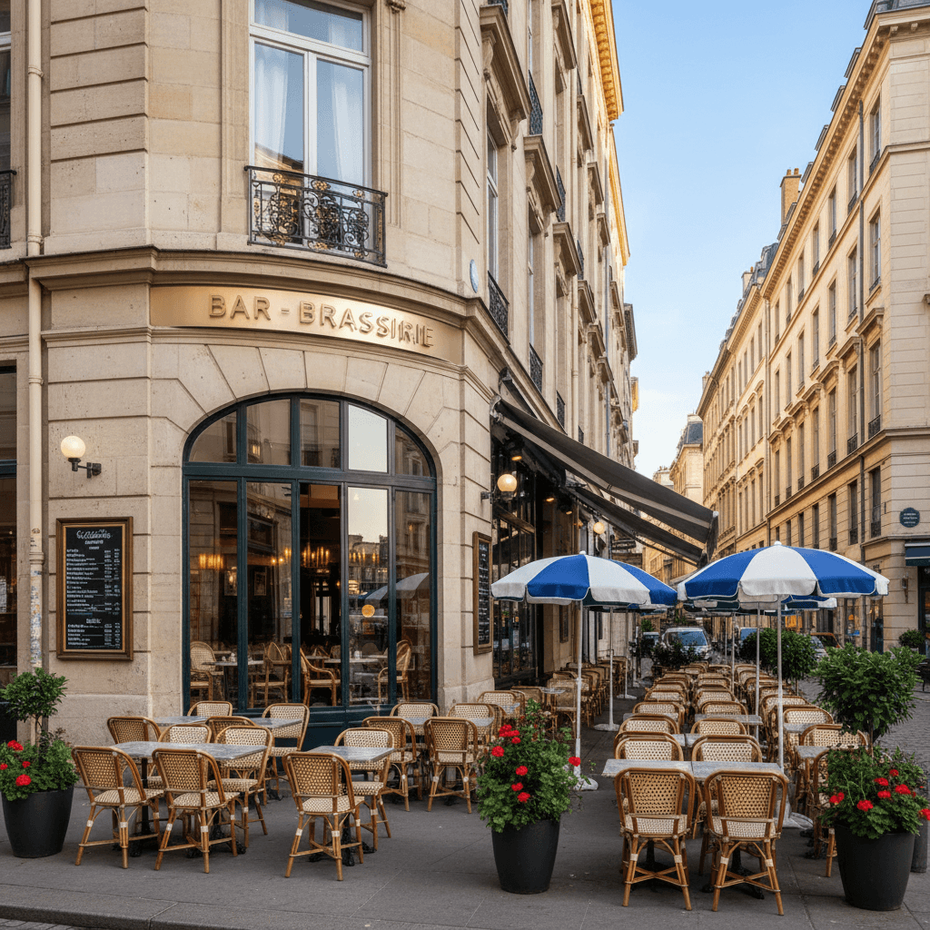 Bar-brasserie 165m² à Lyon : terrasse - licence IV