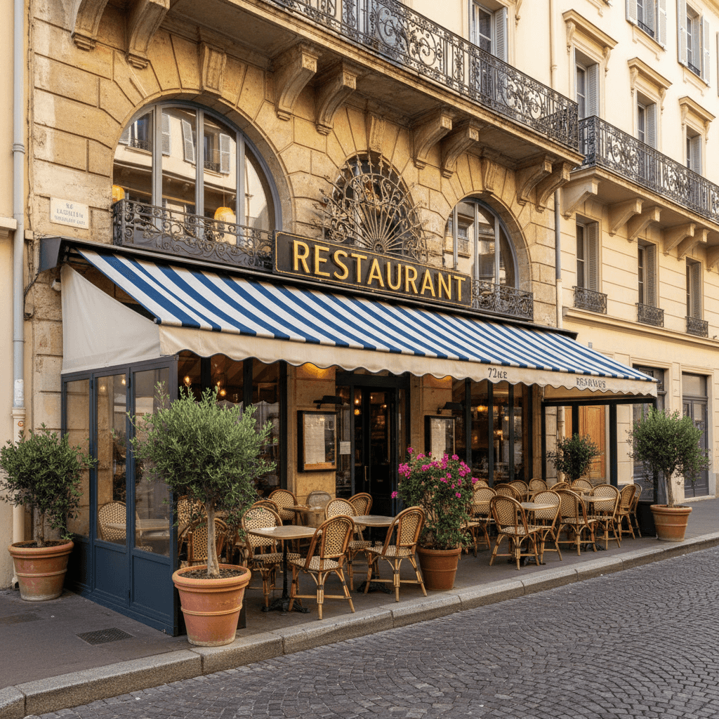 Restaurant 72m² à Nice : terrasse - licence IV