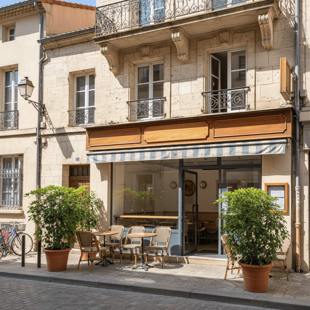 Fast-food 55m² à Montpellier : terrasse