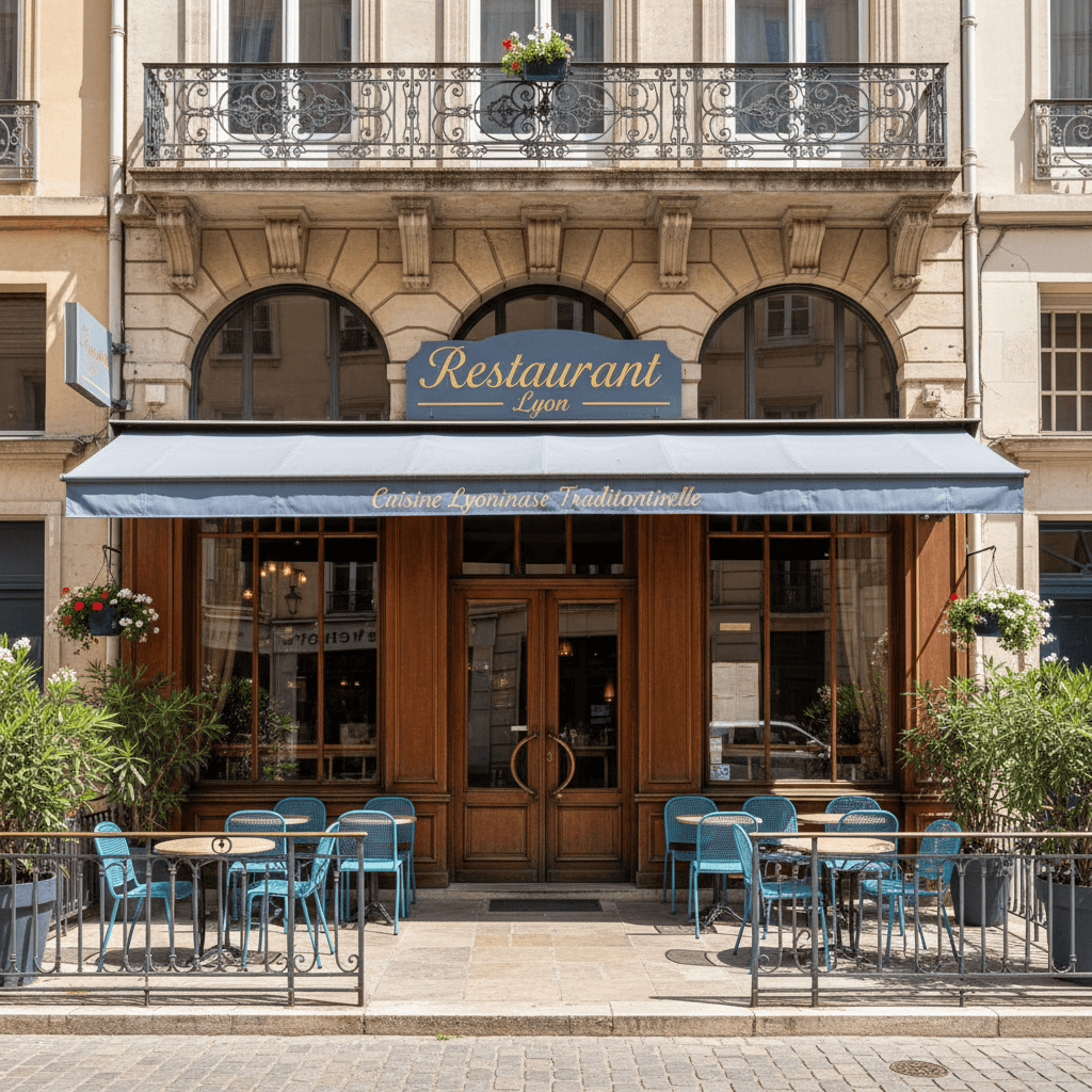 Restaurant 174m² à Lyon : terrasse - licence IV