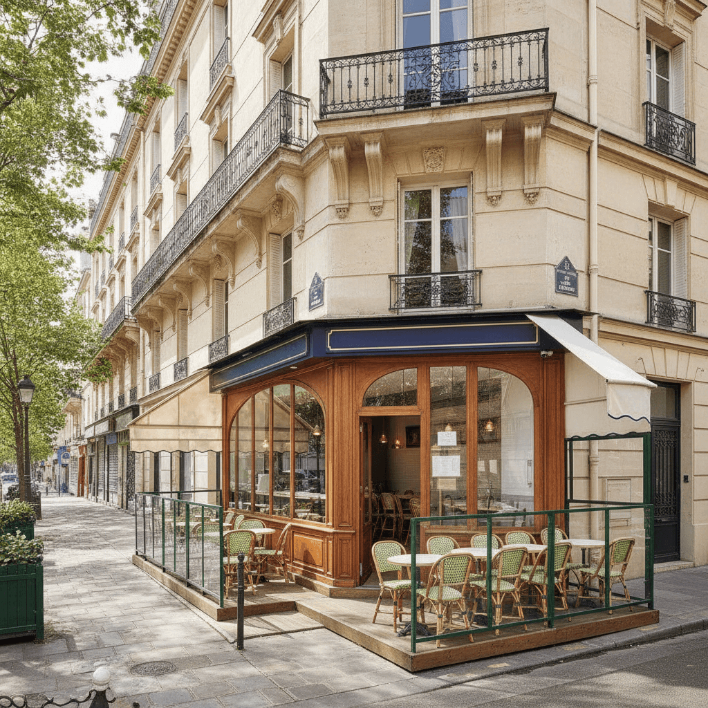 Fast-food 30 couverts à Paris : terrasse - licence IV